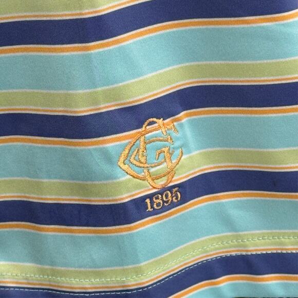 The Peter Millar Summer Comfort Polo Mens Stripped Golf XL - Picture 3 of 12